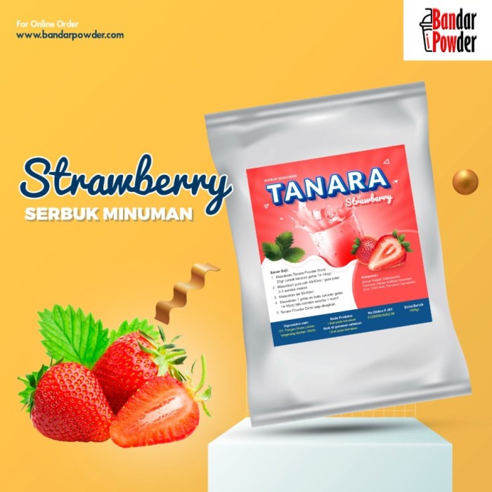 

Terlaris ✨ - Strawberry Milkshake Powder - Bubuk Minuman Rasa Strawberi Strawbery 2.1.23