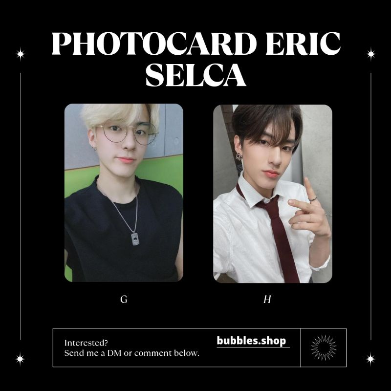 PHOTOCARD UNOFFICIAL ERIC THE BOYZ SELCA