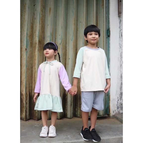 TOBELI KEIKO GIRL DRESS ANAK BAJU DRESS ANAK PEREMPUAN 6 BULAN - 8 TAHUN