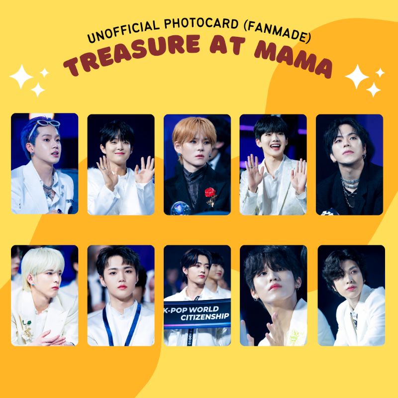 [TREASURE] PHOTOCARD TREASURE AT MAMA FANMADE UNOFFICIAL