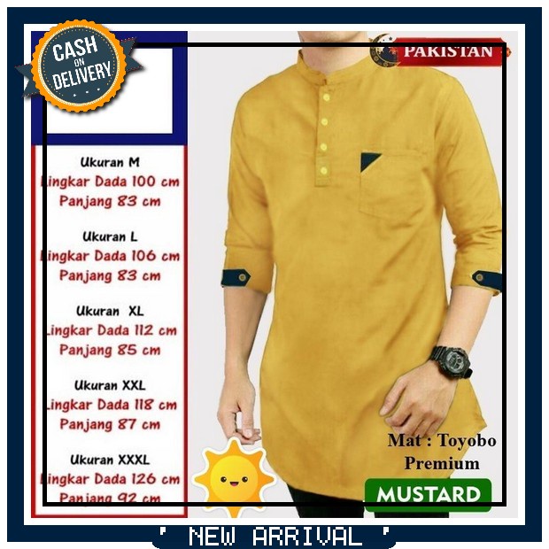 Terbaru Di Tahun 2023 Baju Koko Almia Super Premium Lengan Panjang (Al Mia Premium) Promo Baju Koko 