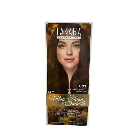 Takara Professional Ultra Shine &amp; Smooth 5.73 Dark Golden Brown Hair Color