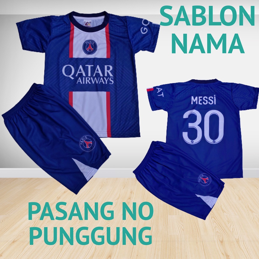 setelan jersey bola psg home terbary/jersey psg printing