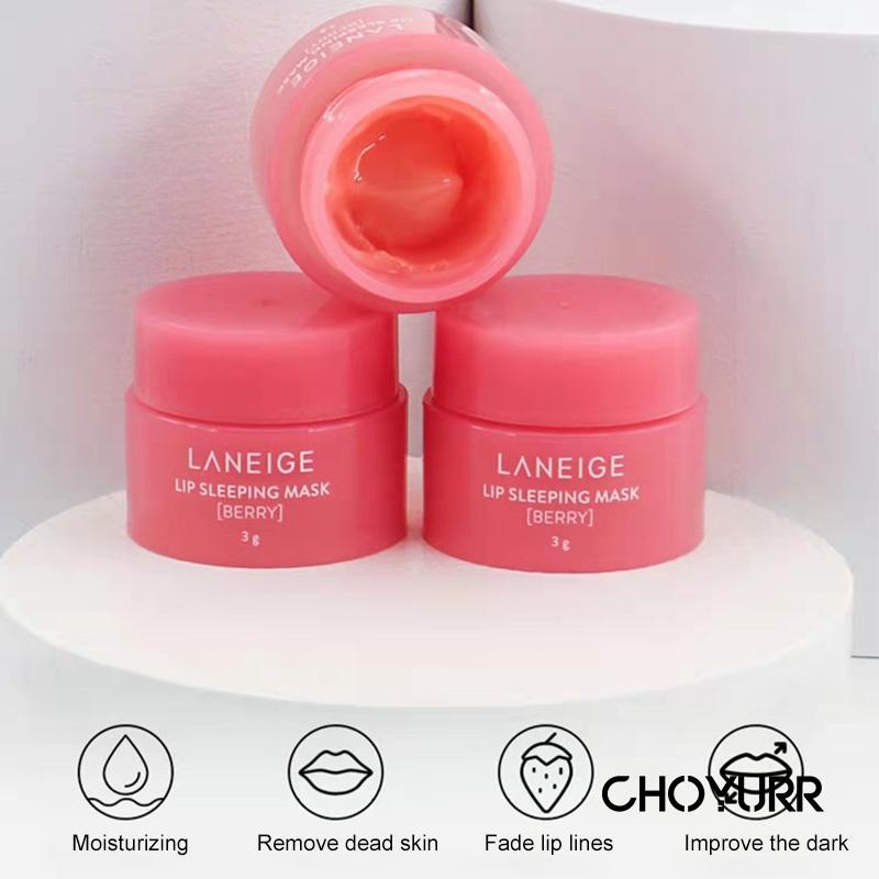 【COD】Lip Balm Korea 3g Lip Sleeping Mask Mini Size Pelembab Bibir Lip Balm Moisturizing Beauty Makeup Original-CH