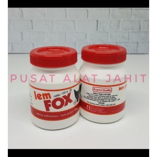 

New Lem Fox Putih Pvac 150 Gram Atk Fox Glue Lem Kertas Kayu Karton