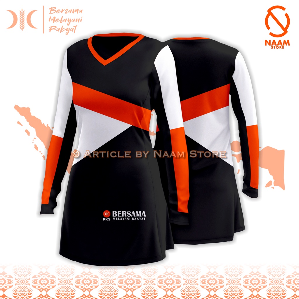 Kaos Tunik Akhwat PKS (Partai Keadilan Sejahtera) type 6.0 by Naam Store