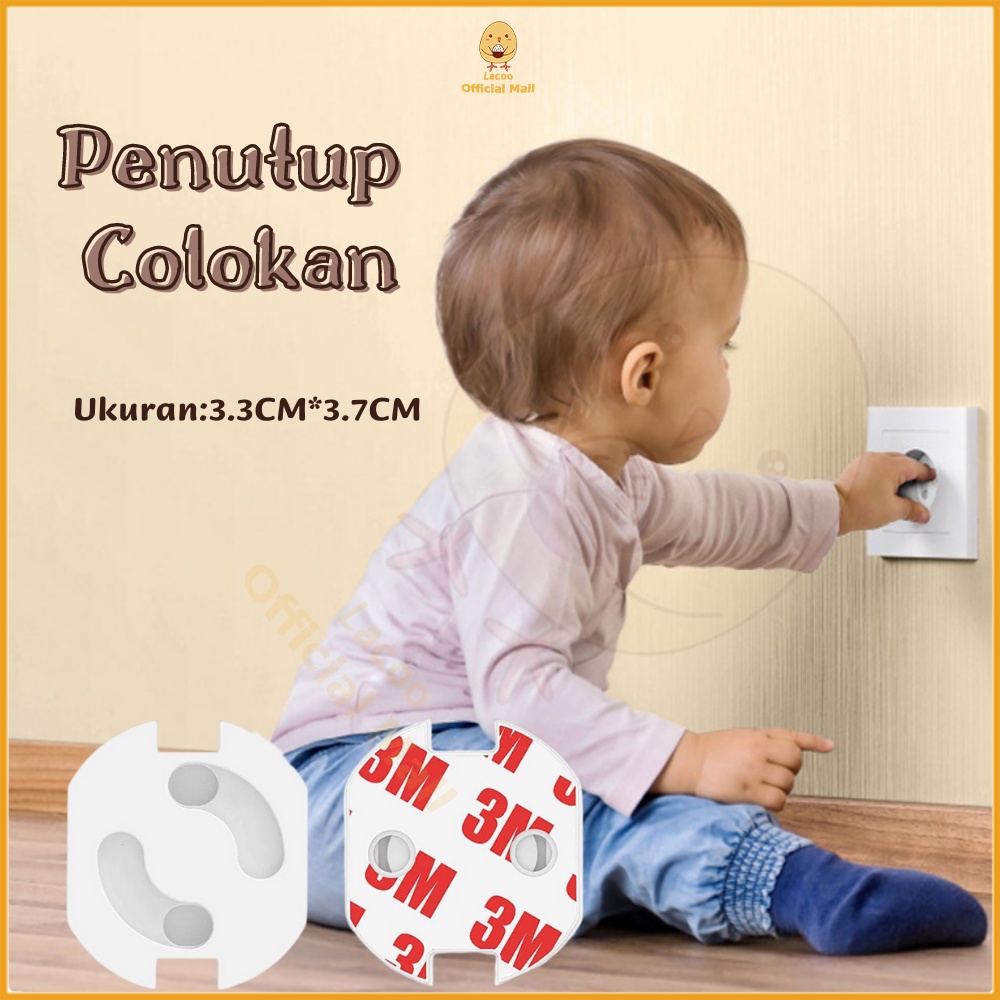 Lacoo Penutup lubang colokan listrik Pengaman stop kontak Socket cover 1PCS