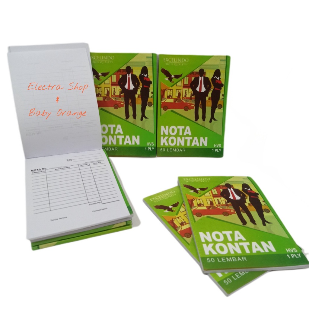 

Buku Nota Kontan Kecil 1 Ply HVS NOTA KONTAN 1 RANGKAP Cover Hijau New Cover Baru