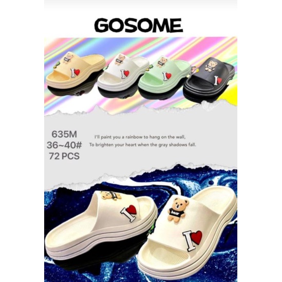 sandal jelly wanita#gosome#