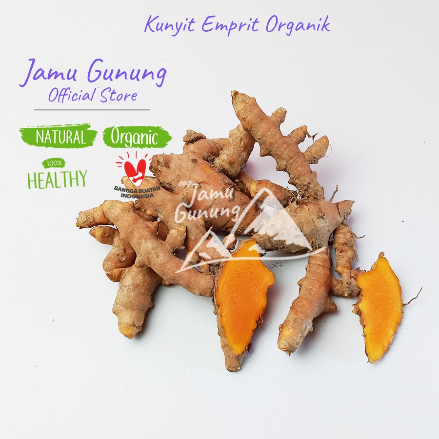 

Kunyit Emprit 1kg atau Kunir Jamu Organik - Lebih Berasa