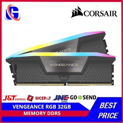 CORSAIR VENGEANCE RGB 32GB (2x16GB) DDR5 DRAM 5200MHz C40