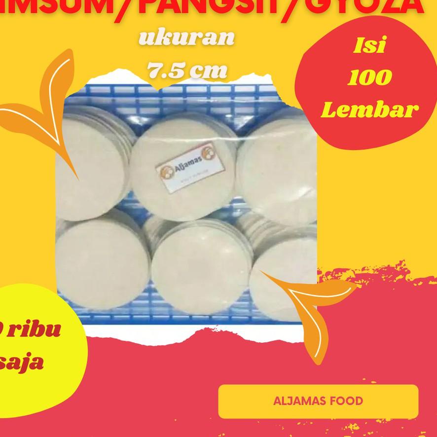 

12.12 Kulit dimsum 7.5 cm 100 pcs/pangsit/gyoza murah