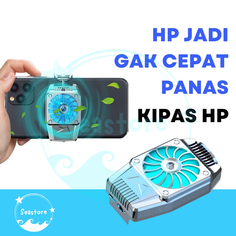 FanCooler Radiator Cooling Pad Kipas Pendingin Handphone Hp Gaming Coolingfan Cooler For Mobile Phone Fan Holder Heat Sink Universal Hp FanCooling