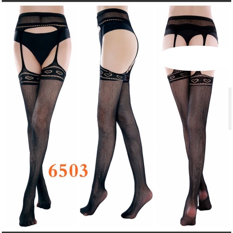 Aneka Stocking jaring halus motif women sexy garter halloween transparant