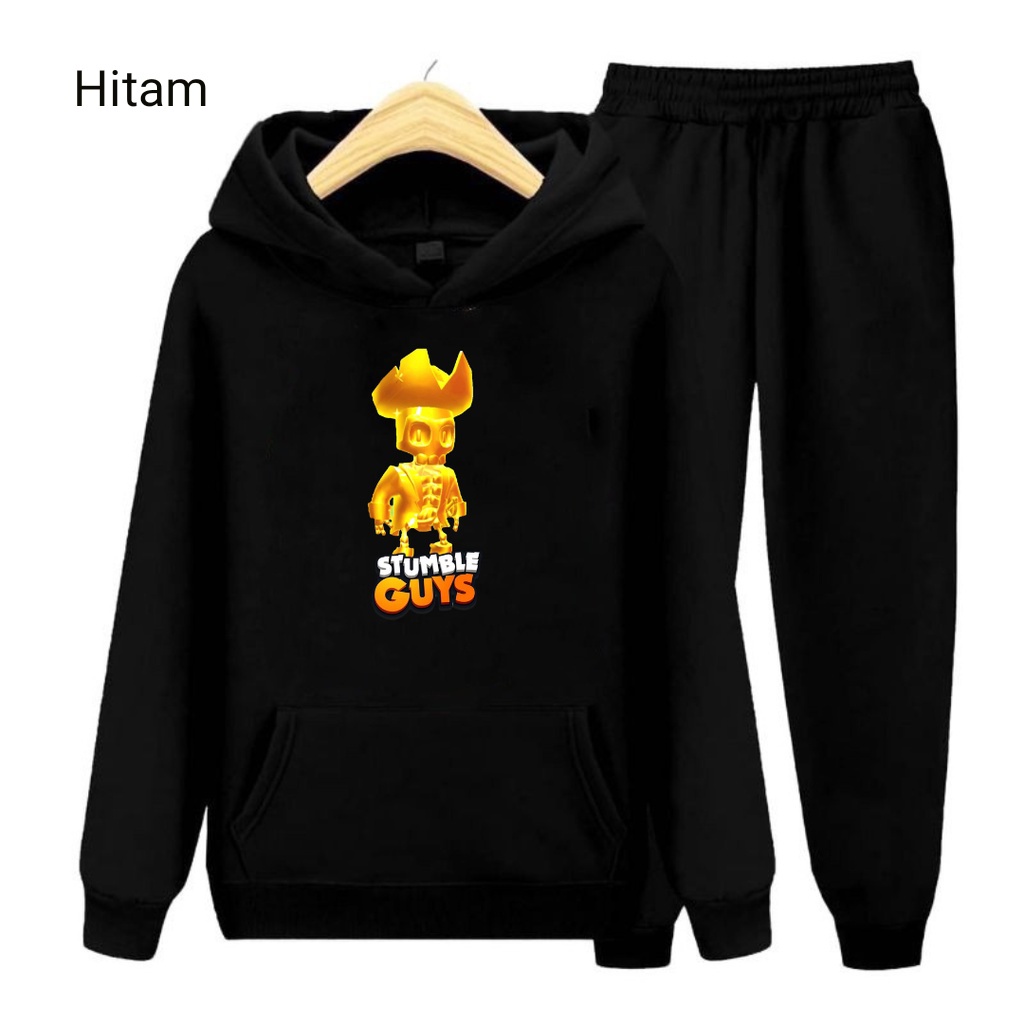 Hzl_outfit Setelan Anak Anak Sweater Hoodie Captain Golden Stumble Guys/ Sweater Setelan S.M.XL