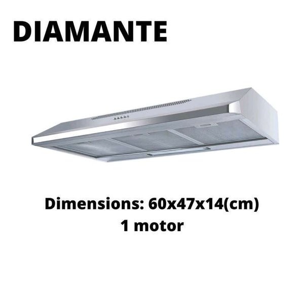 Cooker Hood Slim Diamante Spatium 61 X/LG 60cm