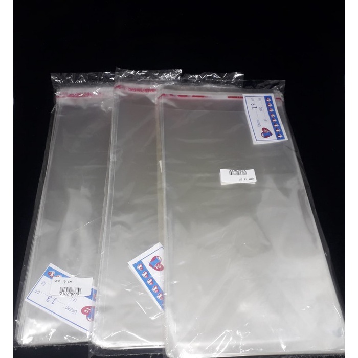 PLASTIK OPP SEAL / OPP 13 CM DAN OPP 13,5 CM @100 LBR