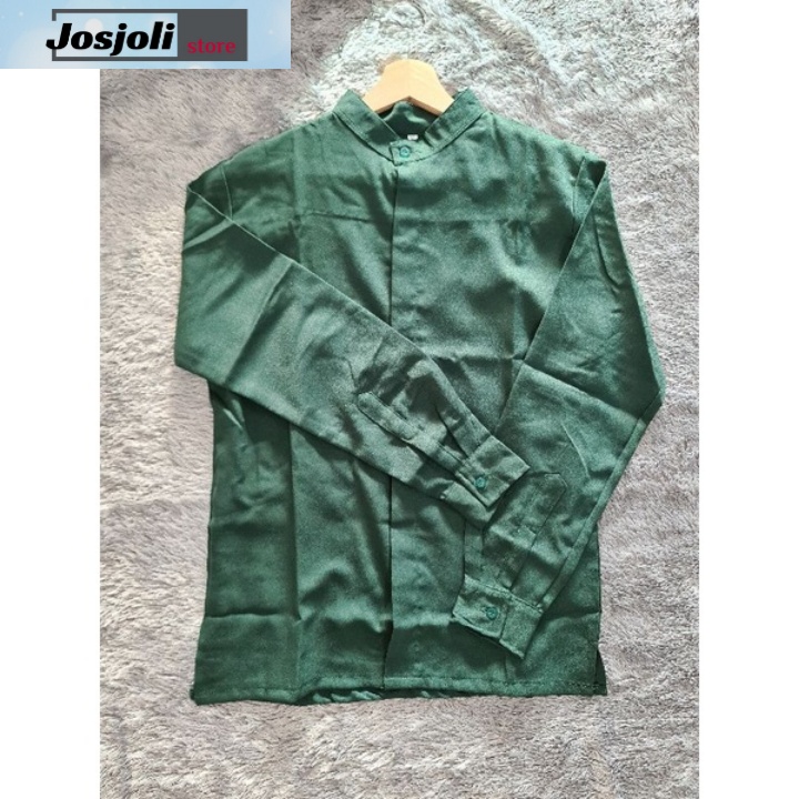 JOSJOLI_STORE/kemeja kancing pria casual korea BTS Koko Lengan Panjang Size M,L,XLXXL-Fashion pria