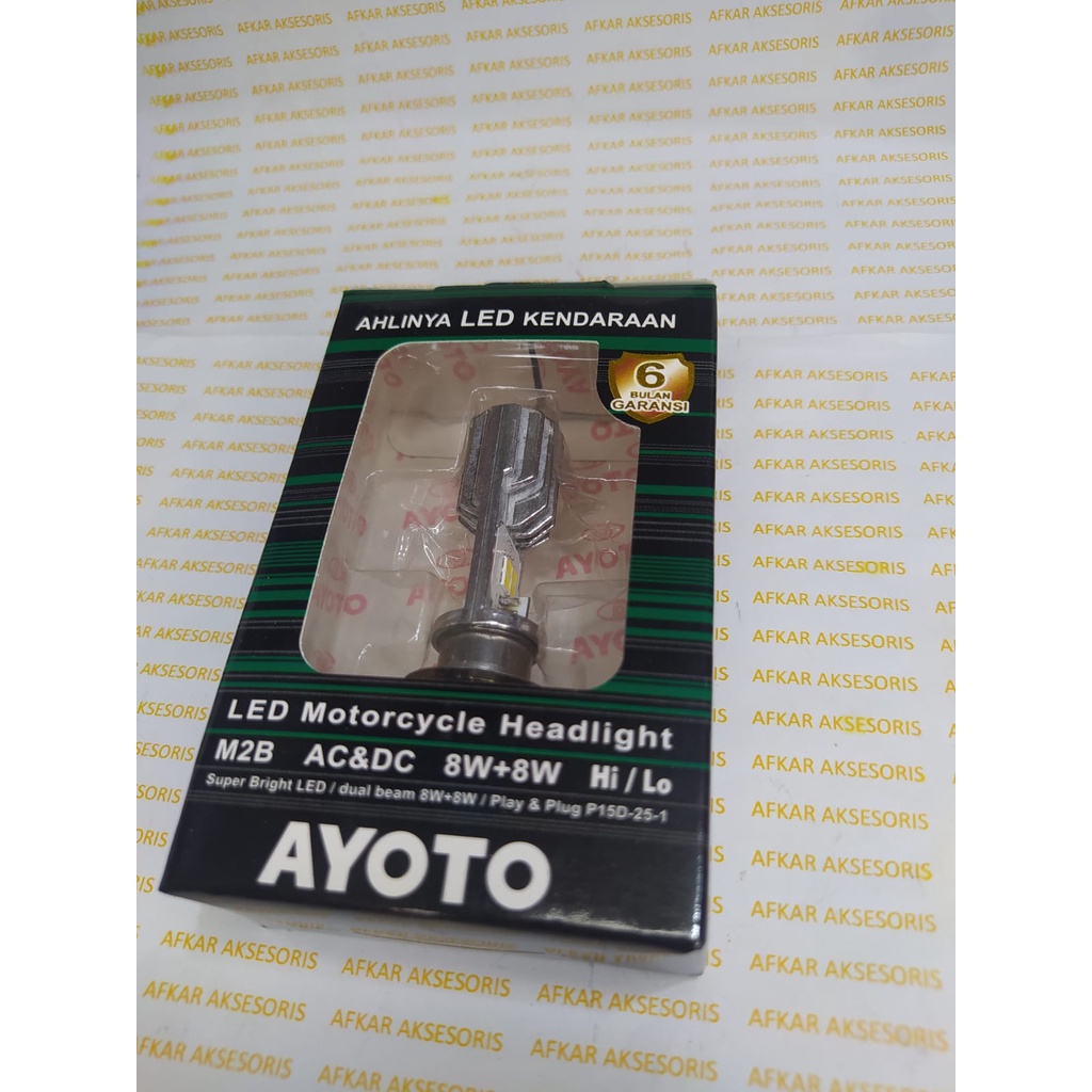 LAMPU LED AYOTO M2B H6 T19 BEBEK MATIC DUS HIJAU