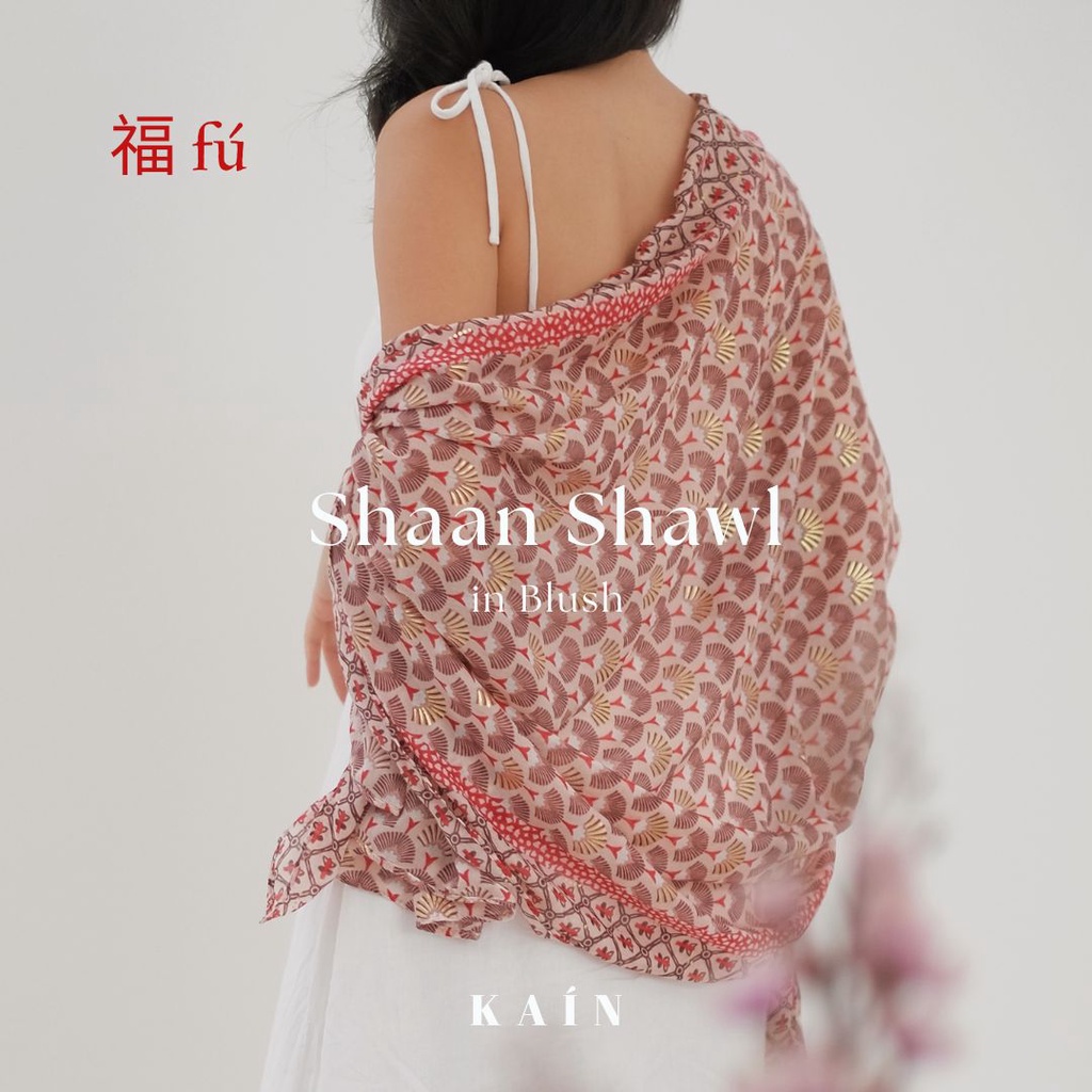 SHOPKAIN Shaan Shawl in Blush - 福 Fú Collection