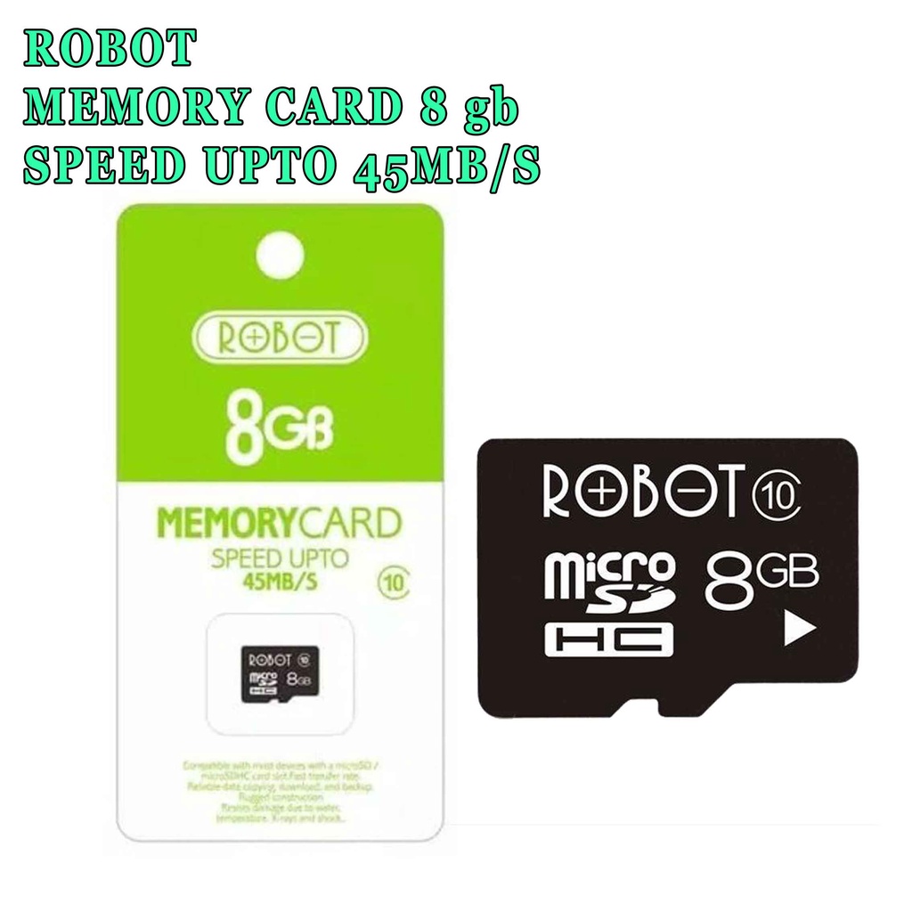 Memory Card 8gb* Robot* Speed Upto 45m*s