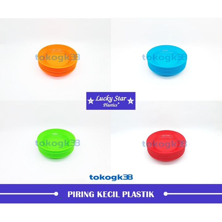 Piring Kecil No.5 / Lepek LUCKYSTAR Plastik 1 Lusin