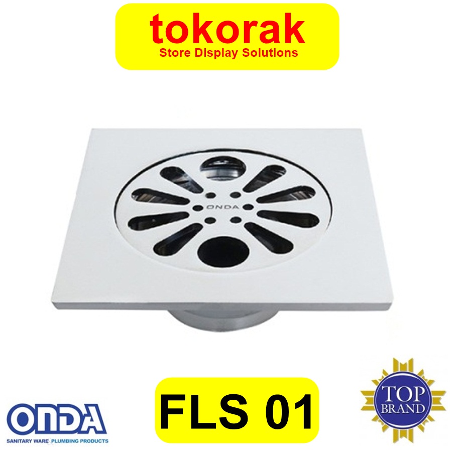 SARINGAN GOT FLS 01 ONDA FLOOR DRAIN LANTAI KAMAR MANDI WC 1 1/2&quot;