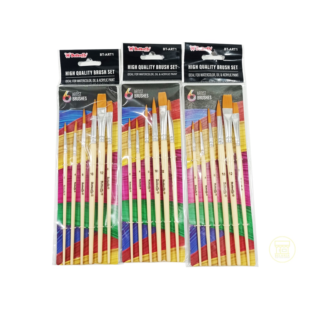 

BUTTERFLY - Paint Brush Set BT - ART1 - Set