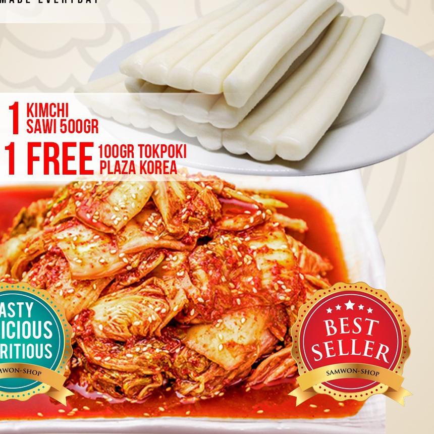 

Diskon✅⭐-(BUY 1 GET 1) BUY KIMCHI SAMWON SAWI FRESH 500 GR FREE TTEOKBOKKI / TOKPOKI PLAZA KOREA 100 GR