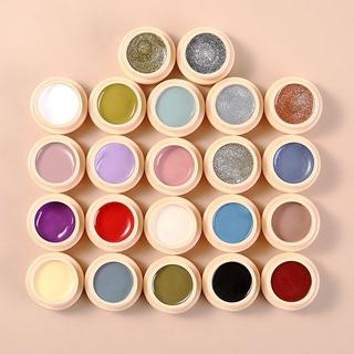 【 COD 】 GCOCL Monja Misscheering Kutek Gel Mud Painting Color Glitter Kerang Transparan / Nail Gel Polish Warna 5ml 8ml Soak Off DIY for Nail Art