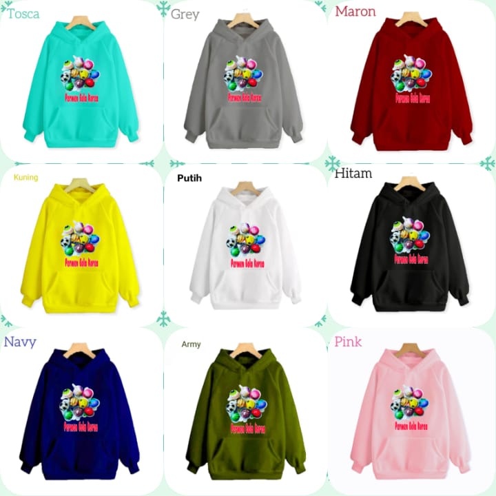 Hzl_outfit Hoodie Sweater Anak Permen Bola Korea/Hoodie Anak Anak (BAYAR COD)