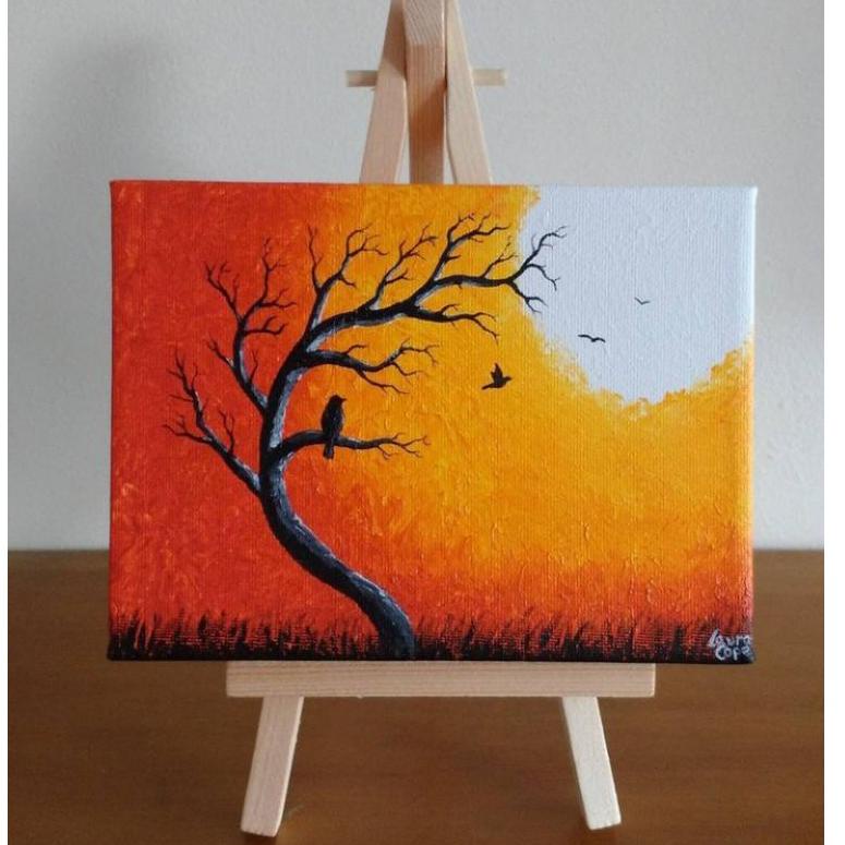 

[COD] IA37IA37 KANVAS 20X30CM / PALET / CAT ACRYLIC / KUAS NO.1 / EASEL ( STANDING KANVAS ) t0dvm