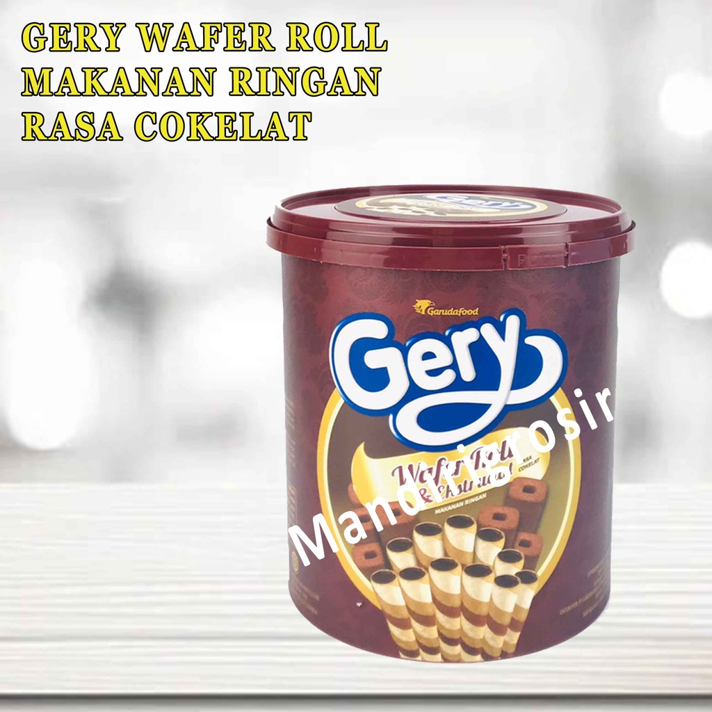 Jual Gerry Wafer Roll Wafer Cokelat Biskuit Wafer Cream Shopee