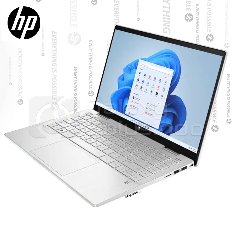 HP PAVILION X360 14-EK0113TU - Core i3-1215U 512GB SSD 8GB RAM FHD Touch - Silver Notebook