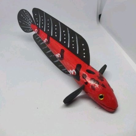 patung ikan chana penggoda ikan chana red Sentarum