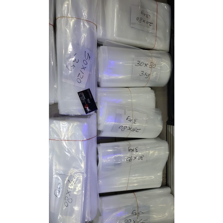 Kantong Plastik Ikan Biasa Uk - 30x80cm/Lembar