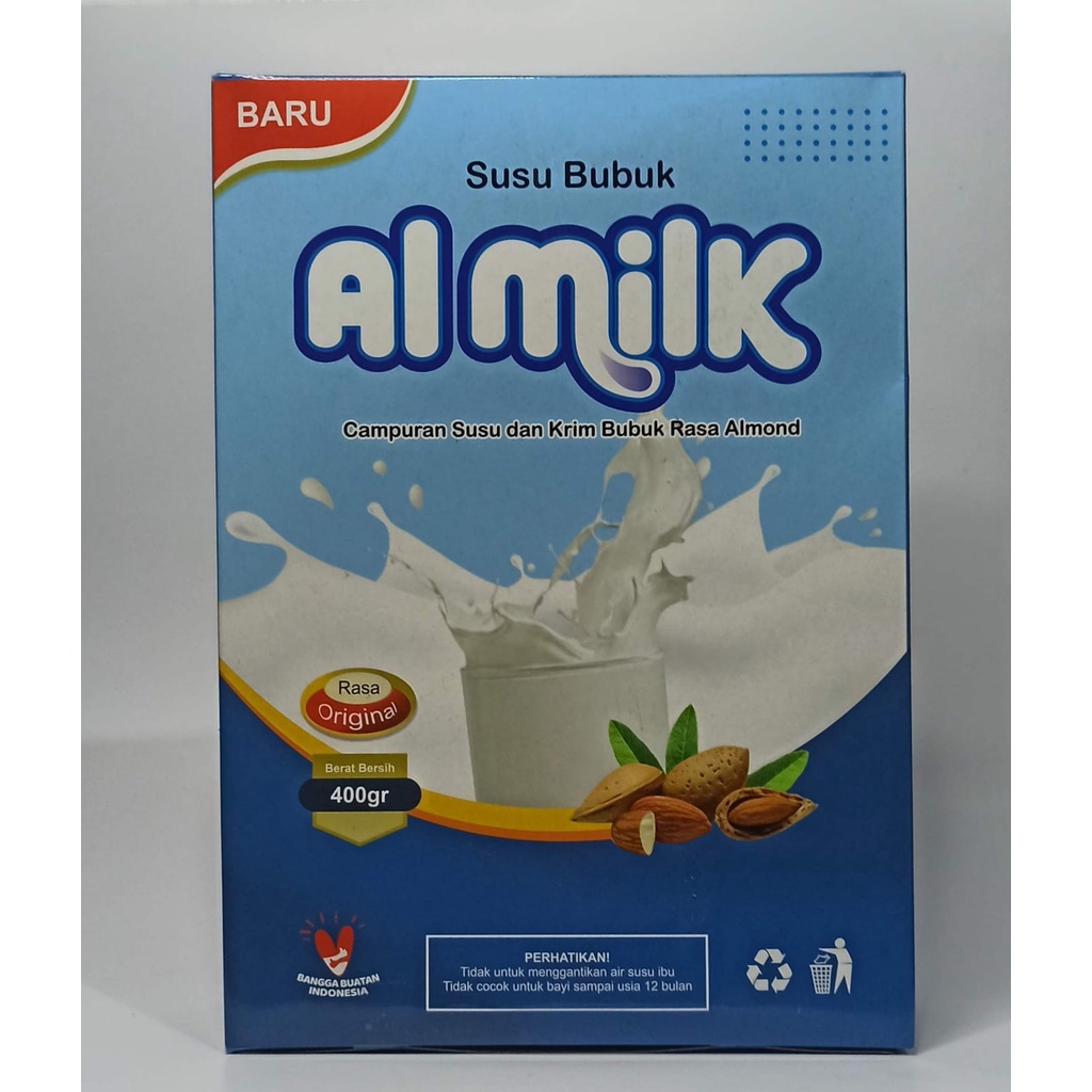 Susu Bubuk Almond Pelancar ASI Almilk 400 gram