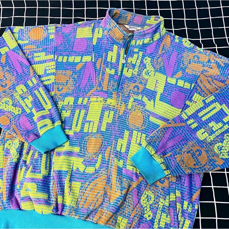 Reebok Vintage Halfzip AOP