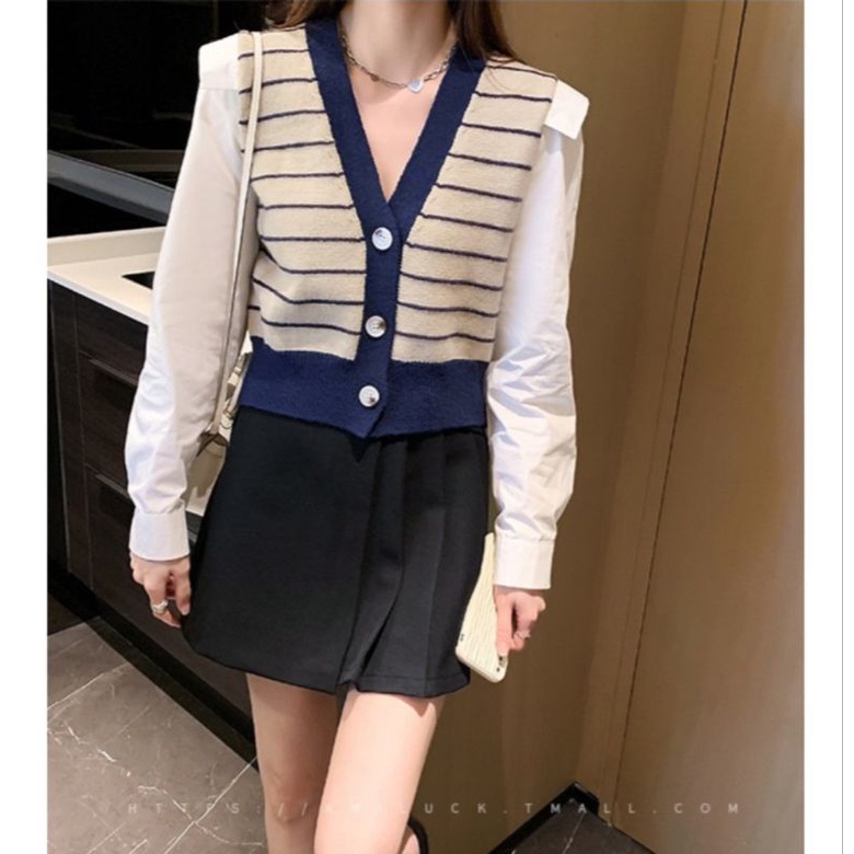 Blouse wanita, Blouse Kerja, Blouse Rajut Mix Katun Silk , Atasan Wanita Import , Baju Wanita,Busui,