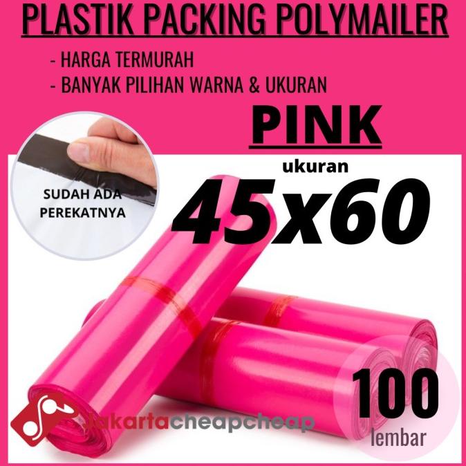 

Plastik Packing Polymailer 45x60 Pink Amplop Online Termurah