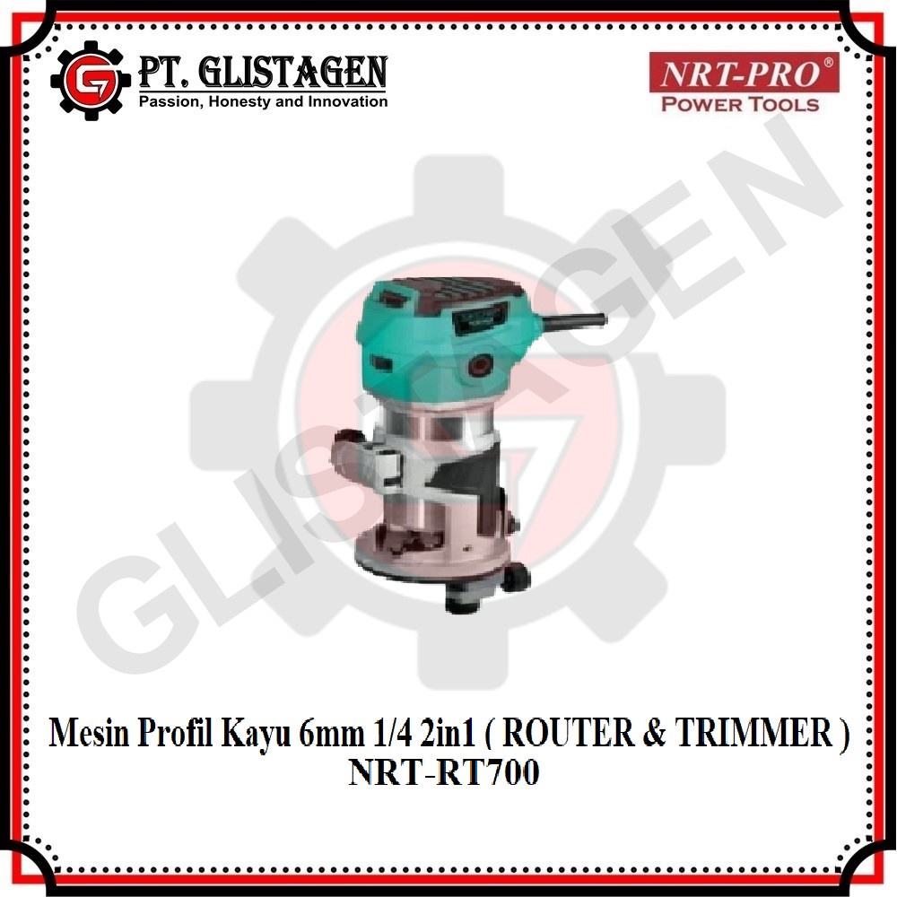 NRT-PRO RT 700 HD Mesin Profil Kayu 6mm 2 In 1 Router RT700HD RT700