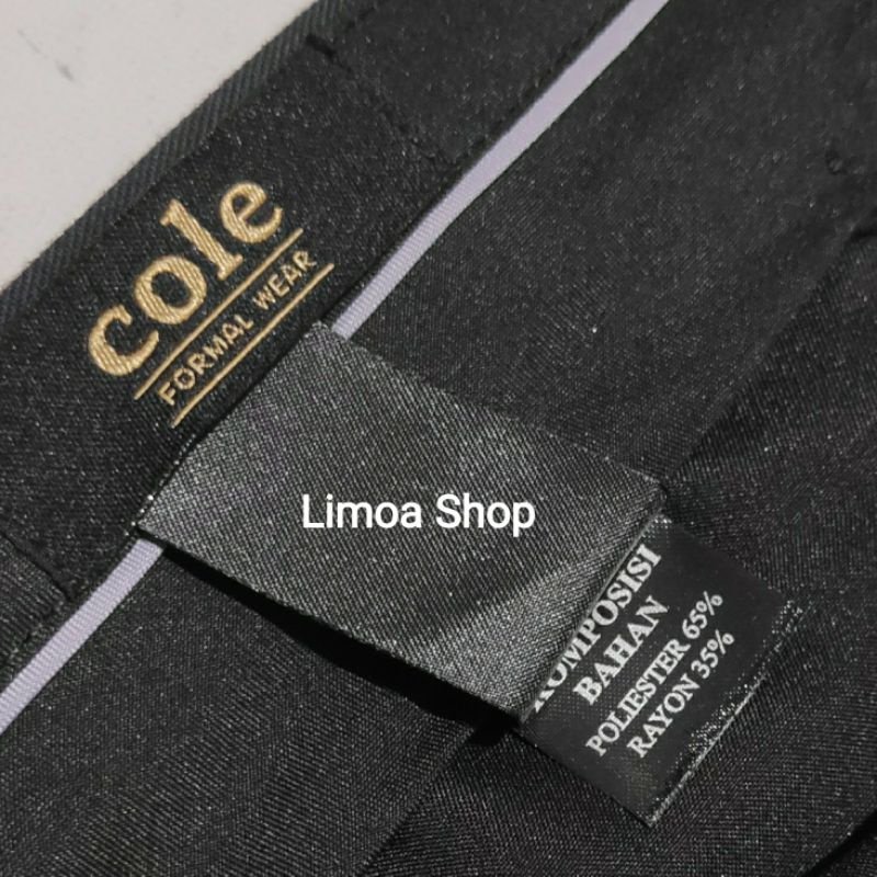 Celana Kerja Pria Formal COLE Abu Gelap Slimfit CL 17