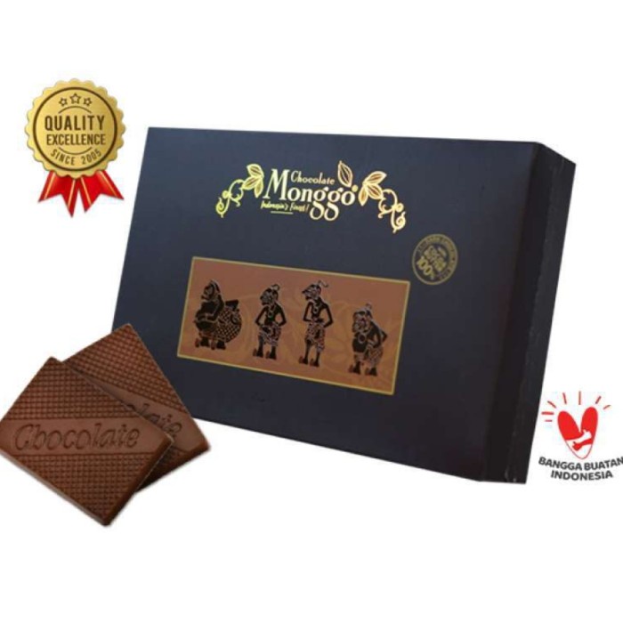 

Chocolate Monggo Punakawan Dark Chocolate 58% isi 20 pcs/-+400gram