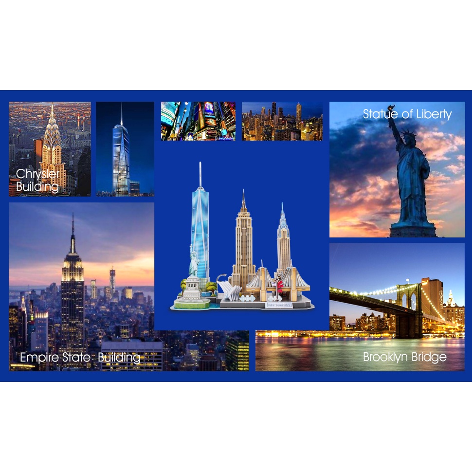 CUBICFUN Cityline New York MC255H - 3D Puzzle