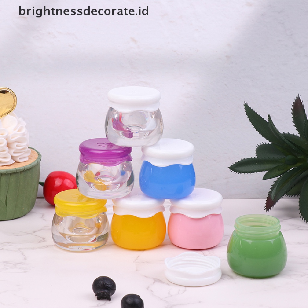 [Birth] 1pc Toples Selai Akrilik Transparan Botol Cream Wajah Wadah Bumbu Portable [ID]