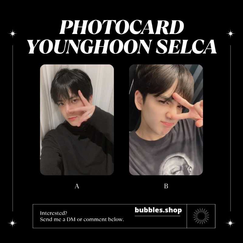 PHOTOCARD UNOFFICIAL YOUNGHOON THE BOYZ SELCA