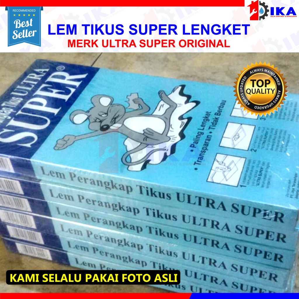 LEM TIKUS ULTRA ORIGINAL 100% (PALSU UANG KEMBALI) PEREKAT RACUN SERANGGA NEMPEL KUAT ASLI