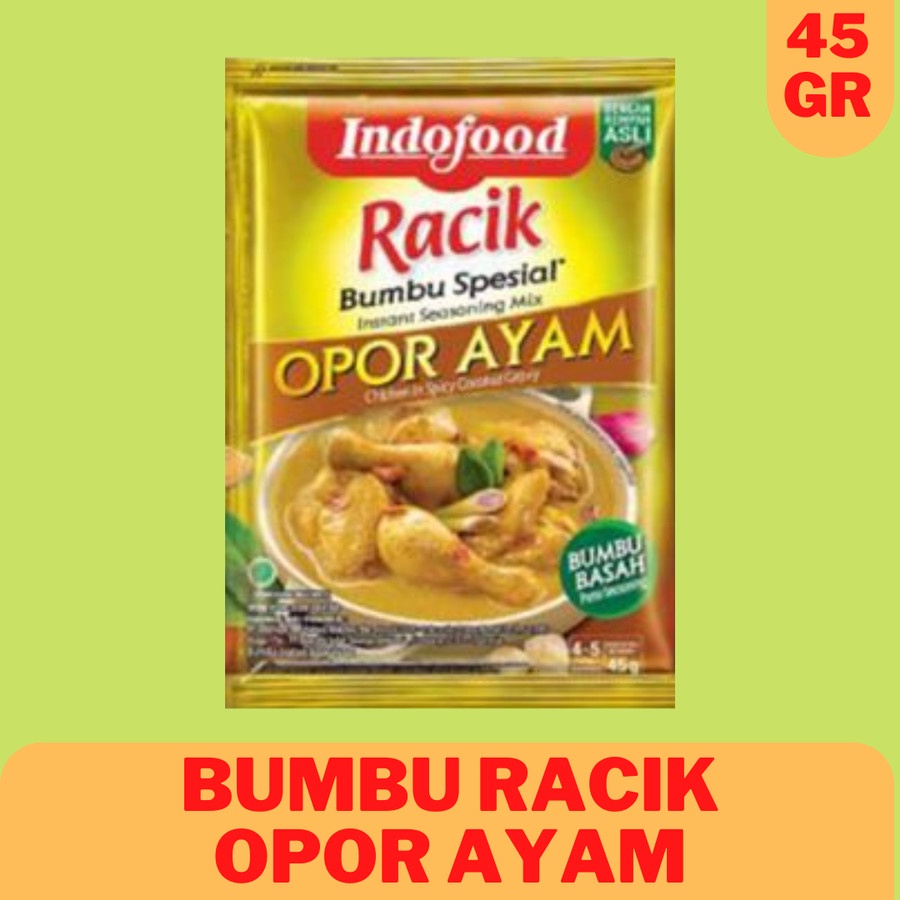 

Bumbu Racik Indofood Opor Ayam Renceng Satuan Halal Murah Grosir