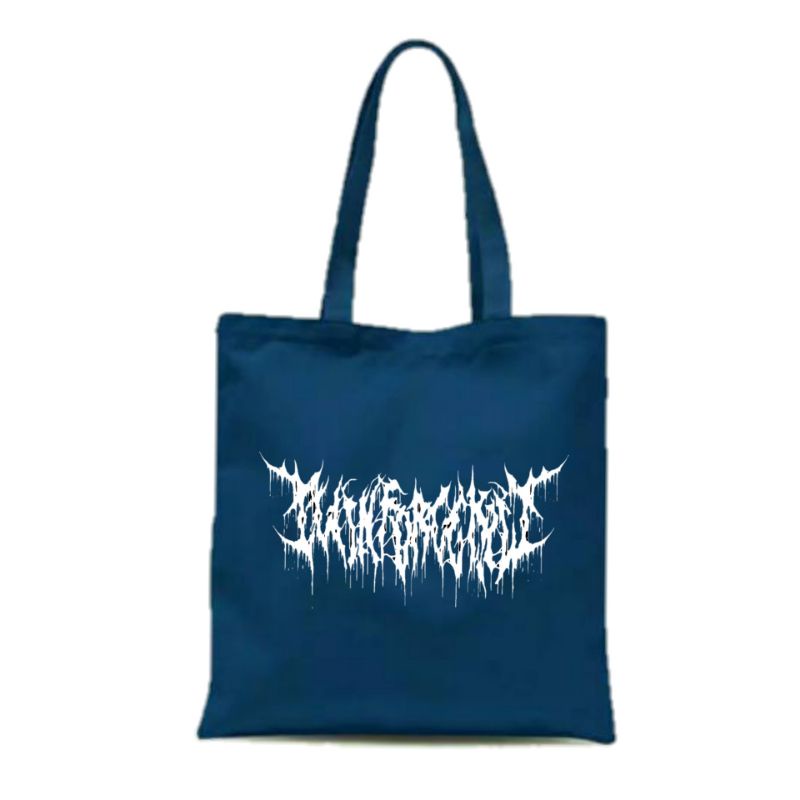 TOTE BAG KANVAS RESLETING BAND METAL JAKARTA TWIN FORCE KILL KEREN