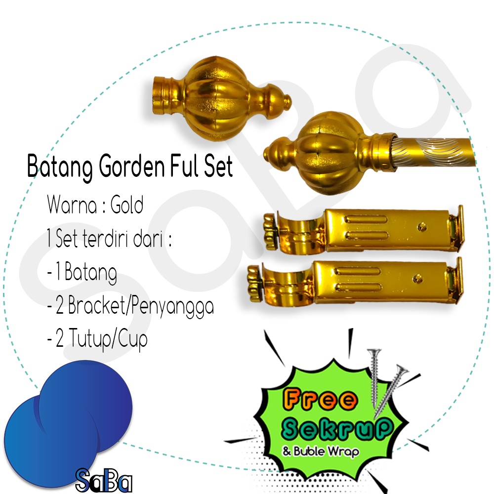 [PROMO] Besi Gorden | Batang Gorden | Reel Gorden | Ring Gorden | Stick Gorden - Ukuran 200 CM | Ukuran 150 CM | Ukuran 100 CM | Ukuran 50 CM